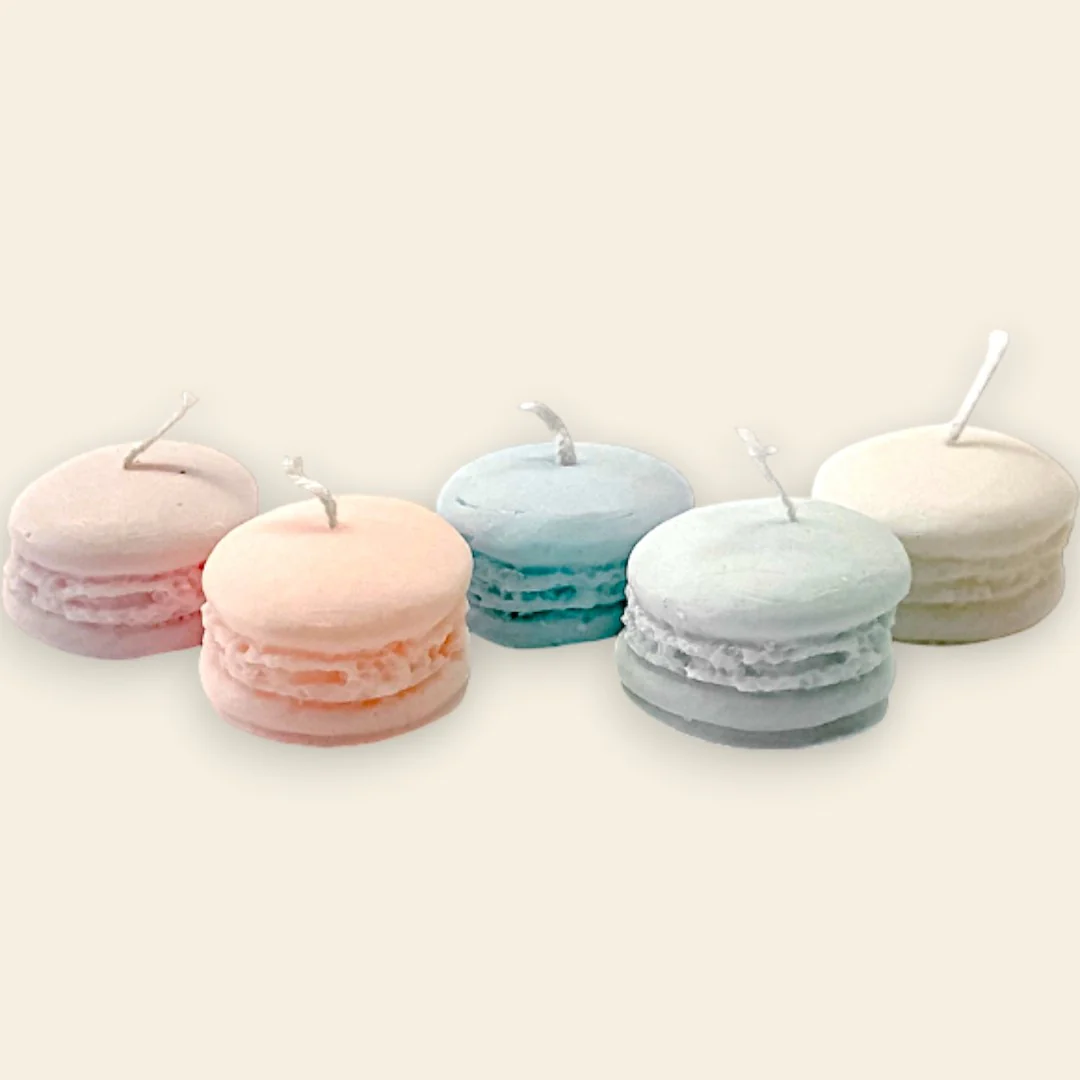 Set Piccole Candele Macaron